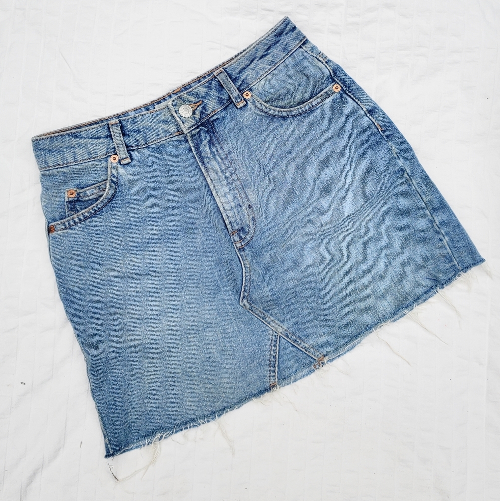 Topshop Denim Mini Skirt